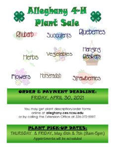 plant sale flyer