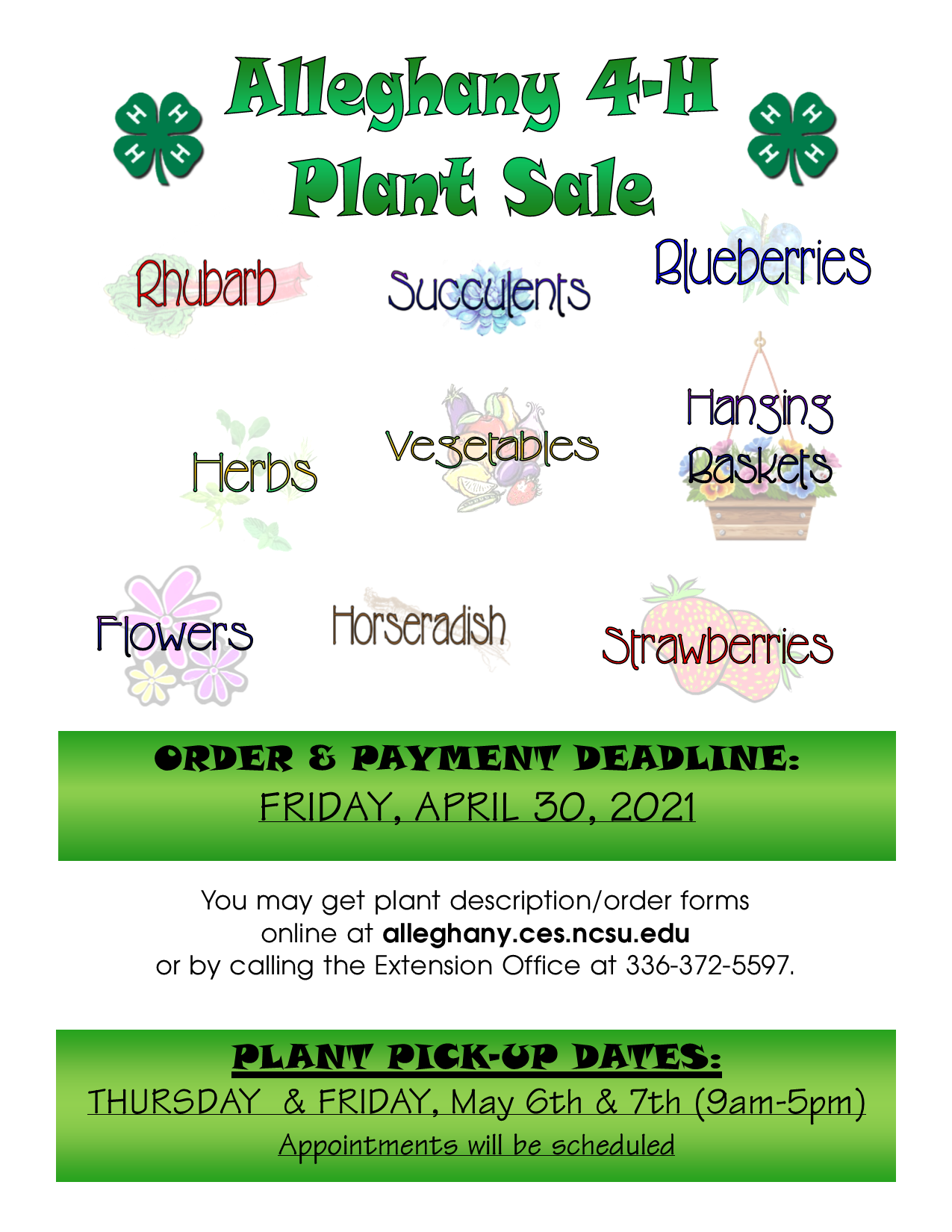 plant sale flyer