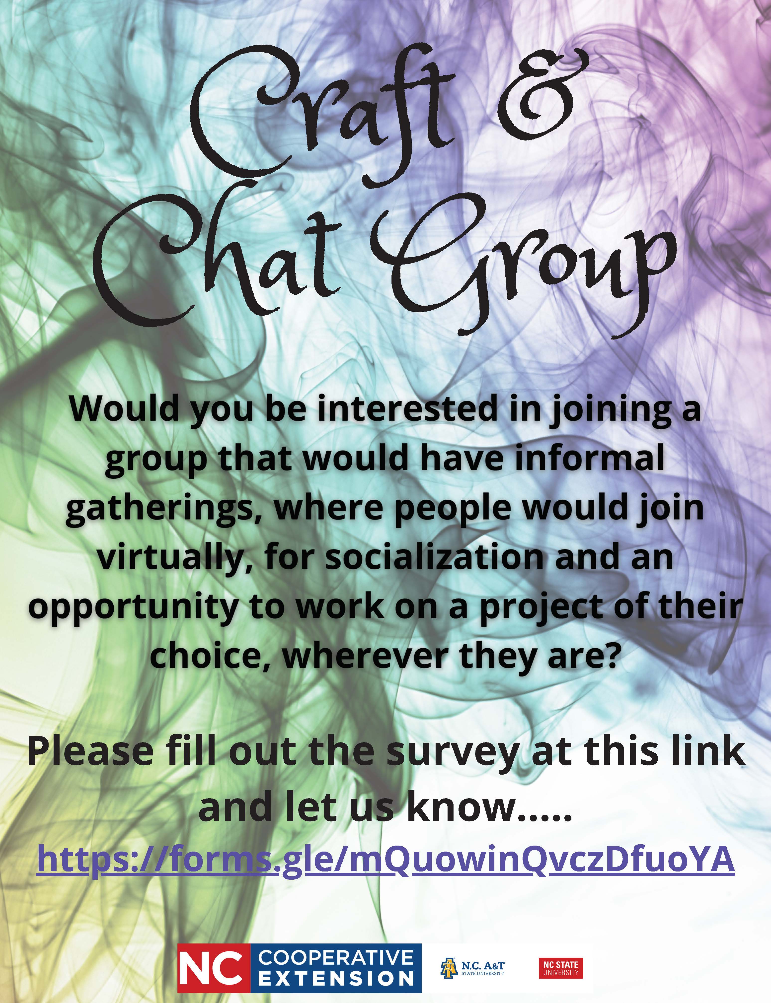 Craft and chat group survey