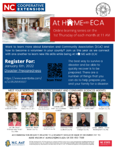 At Home with ECA flyer