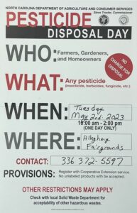 pesticide collection flyer