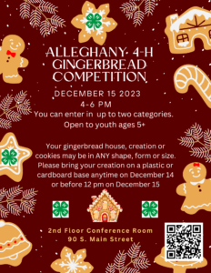 Cover photo for Alleghany 4-H Gingerbread Competition