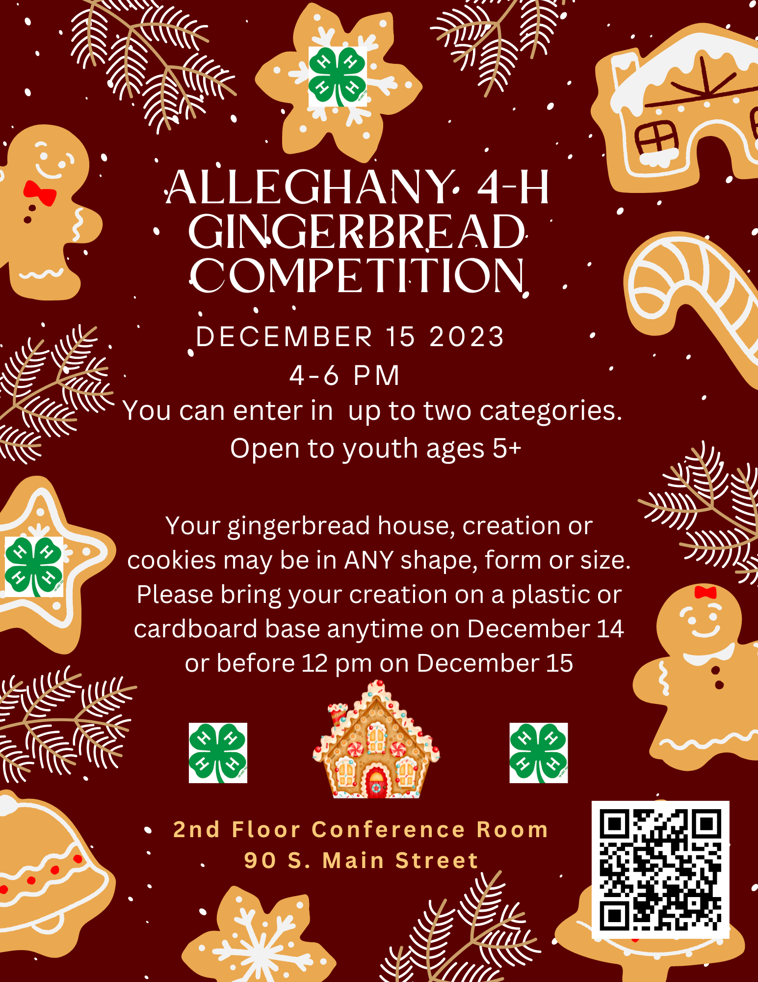 gingerbread competition flyer