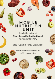 mobile nutrition unit flyer